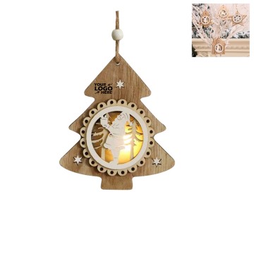 Christmas Luminous Wooden Ornaments